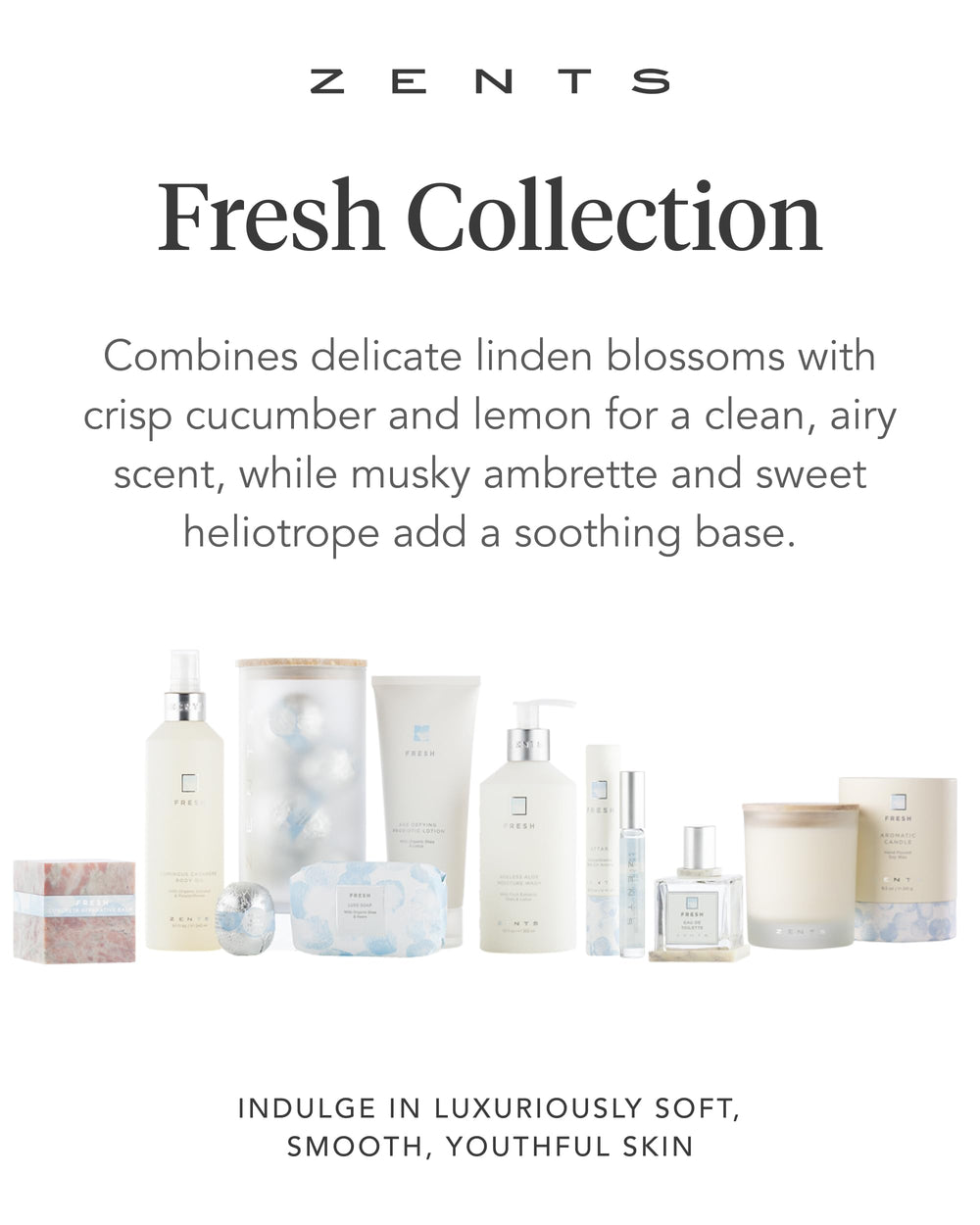 Zents uses USA-grown soy wax for a clean burn.