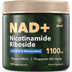 ZenUP NAD+ bottle front with branding, ready for daily energy support