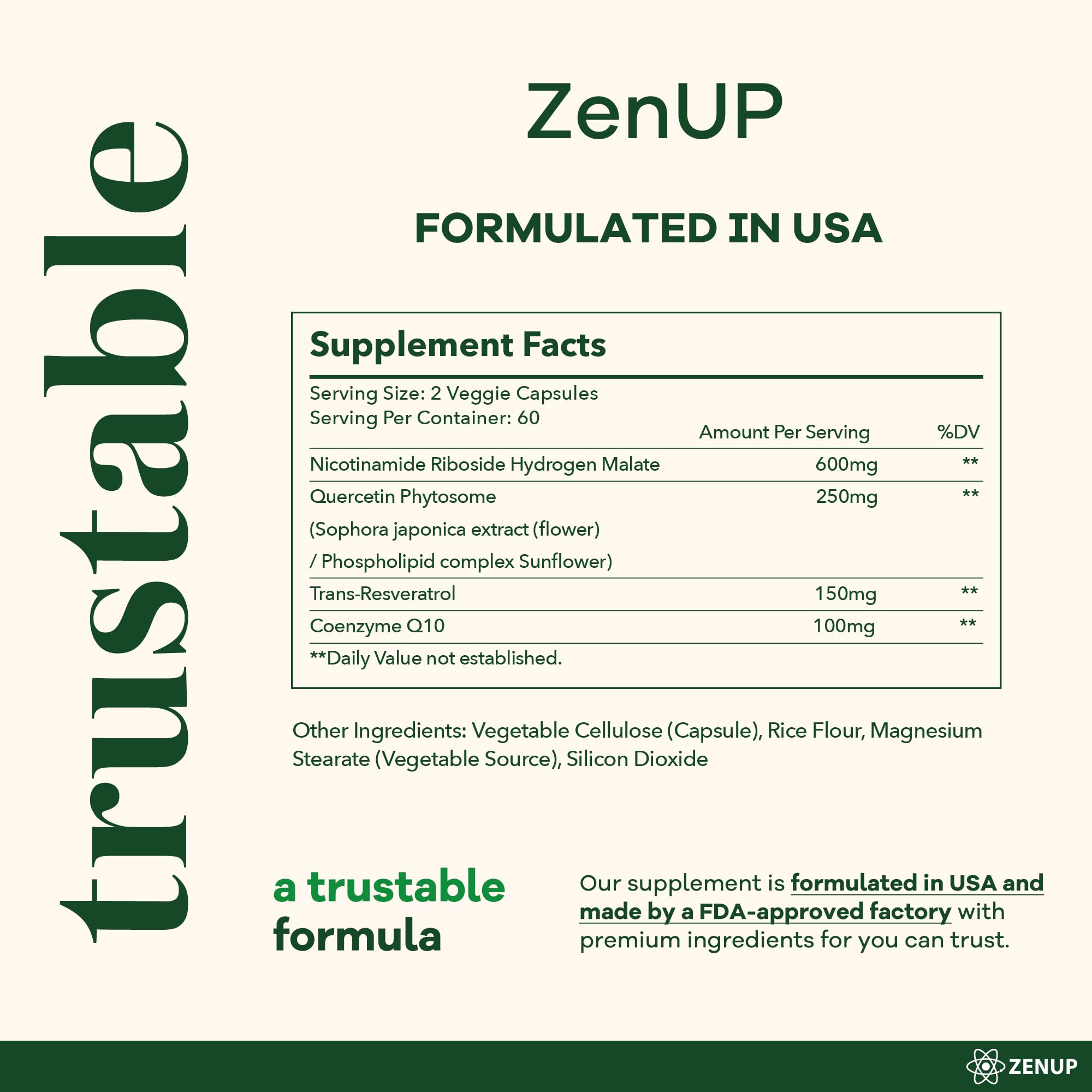 ZenUP NAD+ bottle on desk suggesting a ready-to-use daily routine