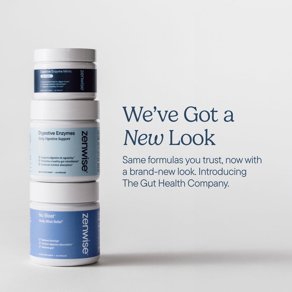 Zenwise Health Digestive Enzymes vegan capsules closeup highlighting plant-based.