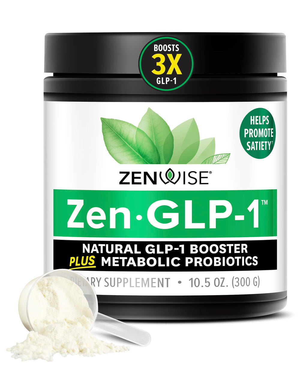 Zenwise ZenGLP-1 bottle pour for daily appetite control and digestion.