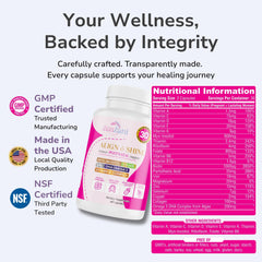 DHA, iron, folate and B12 blend for balanced postpartum nutrition.