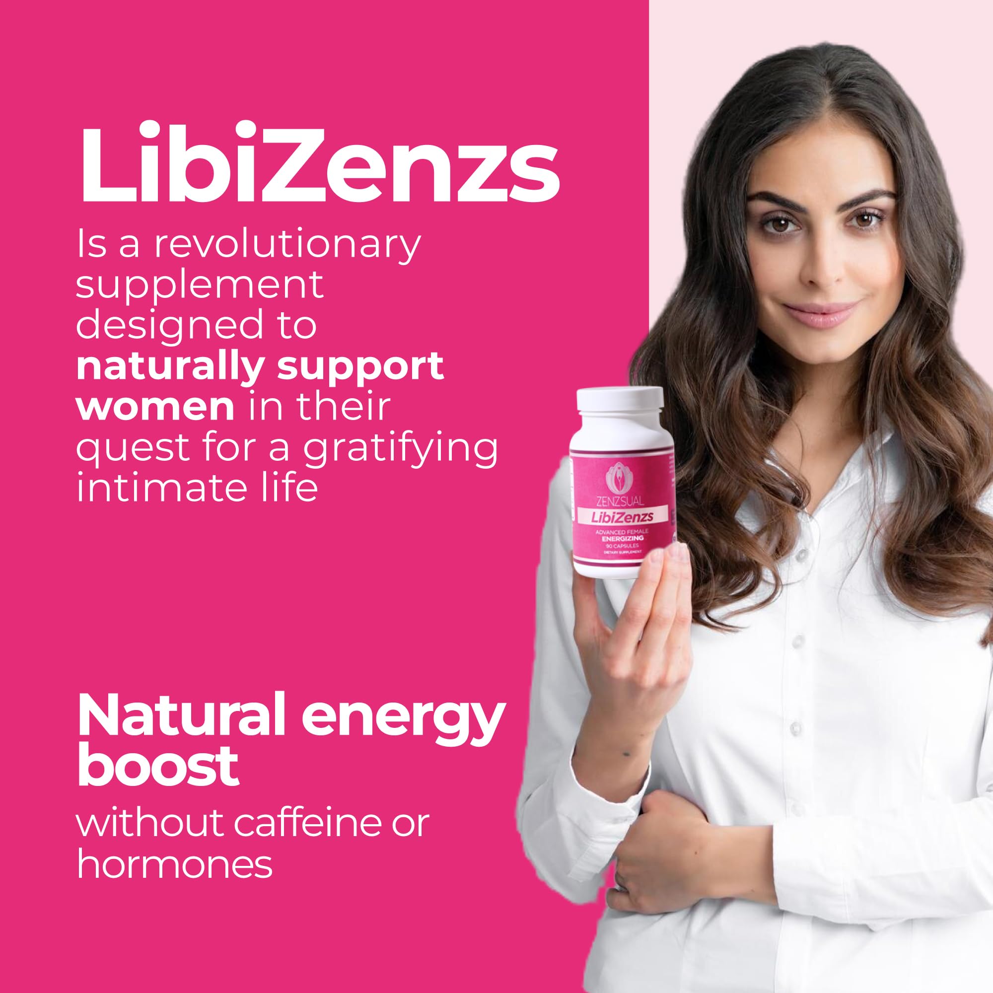 ZENZSUAL Libizenzs capsules in a morning routine for calm focus.