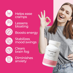 ZENZSUAL Menstrual Zen packaging box on bedside table