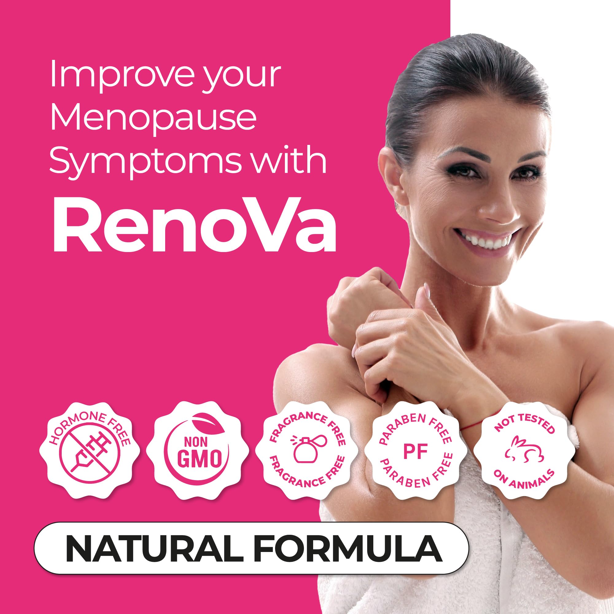 ZENZSUAL Renova Ovulos easy nightly routine for discreet, hormone-free moisture support.