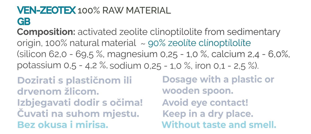 Zeotex powder used as natural tooth powder alternative.