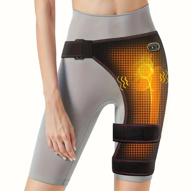 Zereddd hip heating pad in use for targeted hip warmth