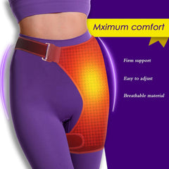 Zereddd hip support heating pad demonstrates heat therapy for targeted comfort
