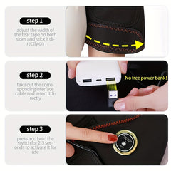 Zereddd hip support heating pad for left hip versatile wear