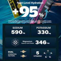 Nutrition label and certifications on ZestLytes hydration product