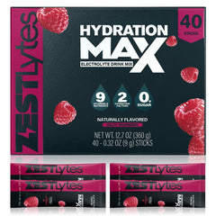 ZestLytes Salty Raspberry packets close-up for quick hydration after workouts
