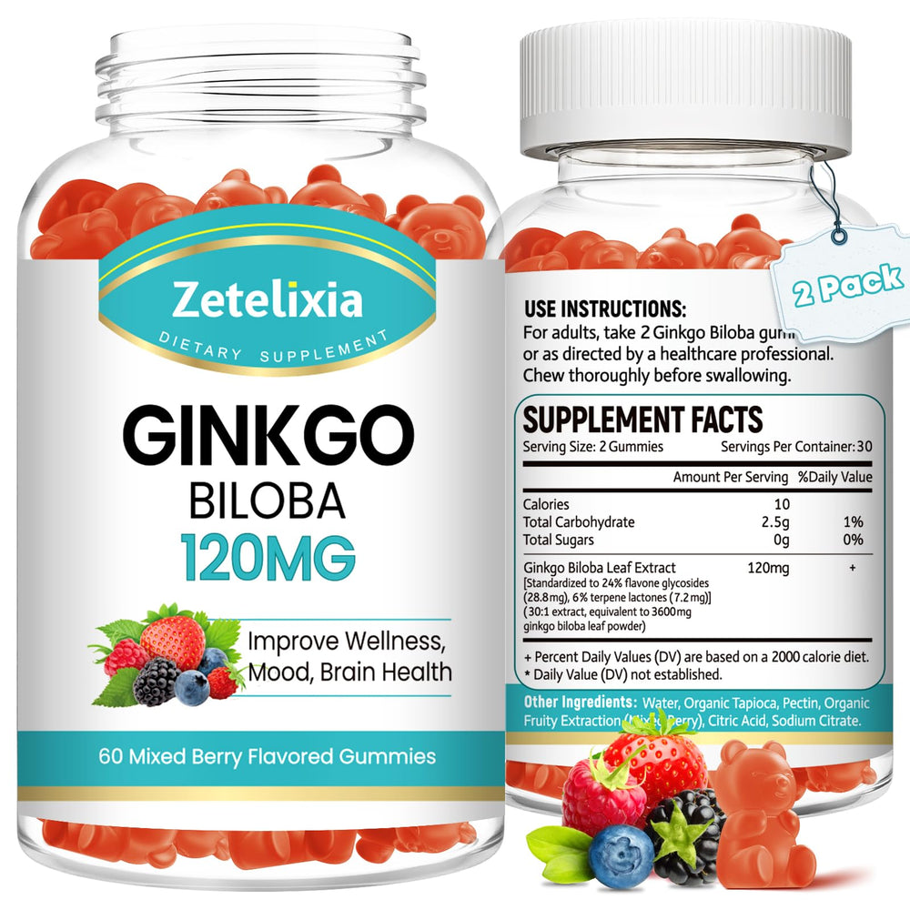 Zetelixia 2-pack gummy bottle closeup for focus support