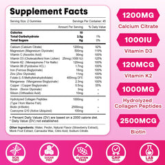 Zetelixia calcium gummies women sugar free gluten free non GMO attributes