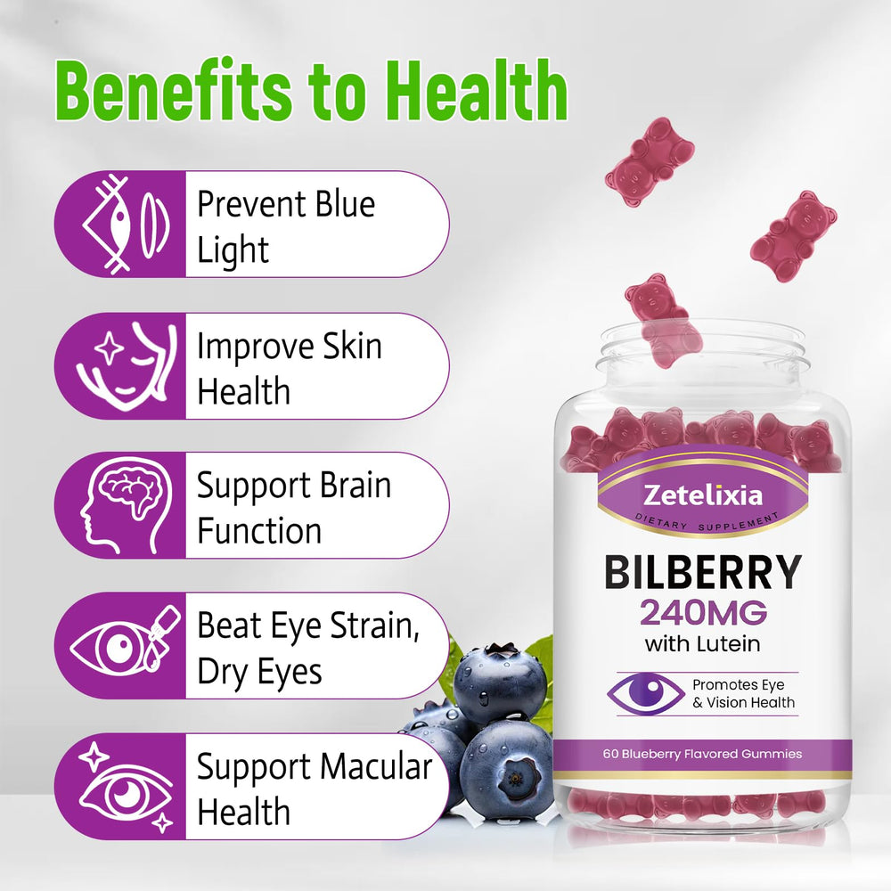 Zetelixia daily vitamin gummies on-the-go snack for eye health habit