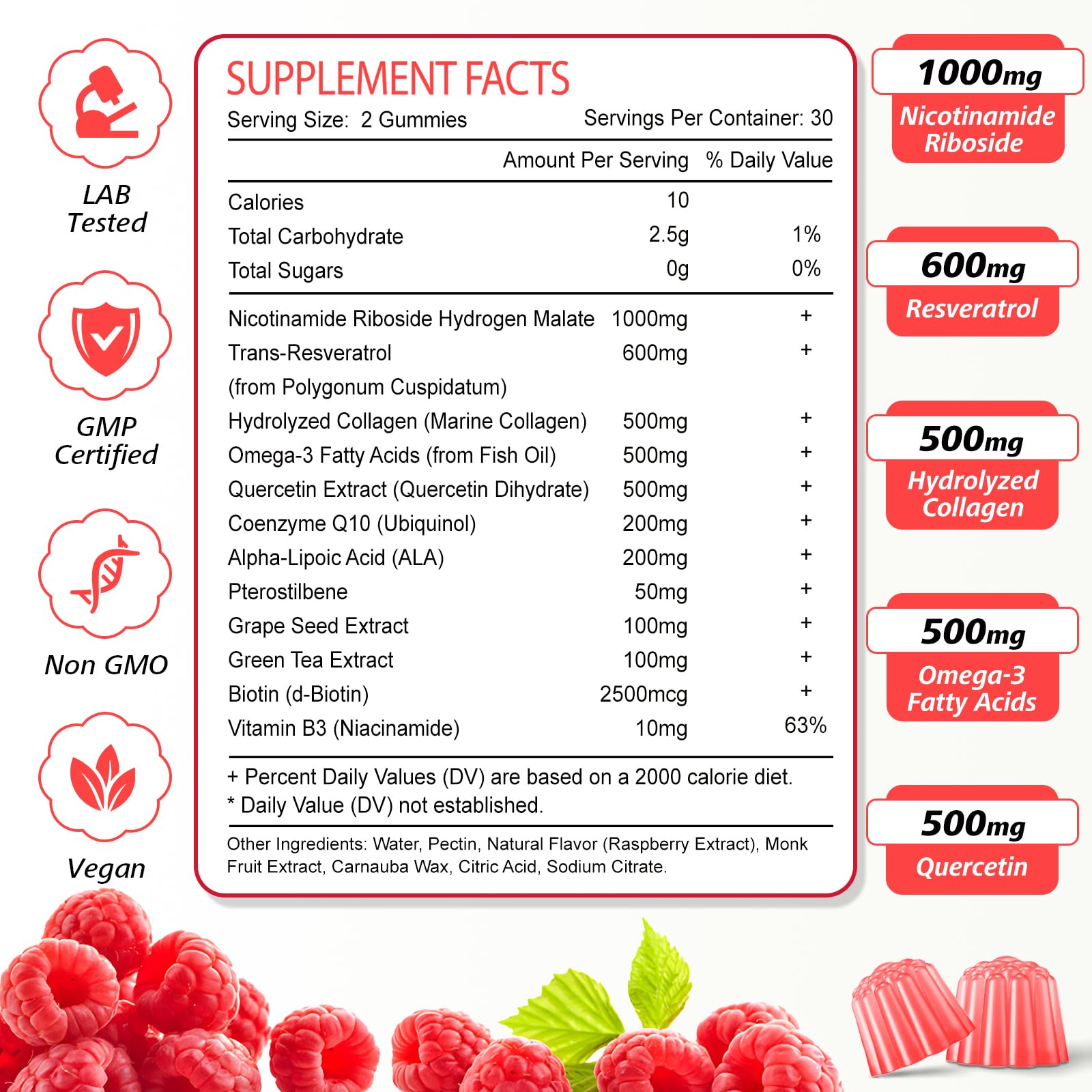 Gummies displayed on a counter as a convenient supplement.