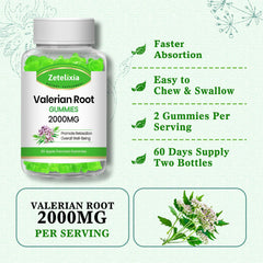 Zetelixia Valerian Gummies packaging box showcases GMP quality.