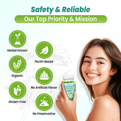 Zetelixia valerian root gummies GMP-certified seal signals quality.