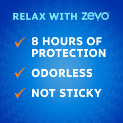 Zevo On-Body odorless formula keeps skin comfortable during outdoor activities.