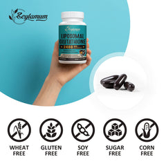 Bottle label showing allergen free claims