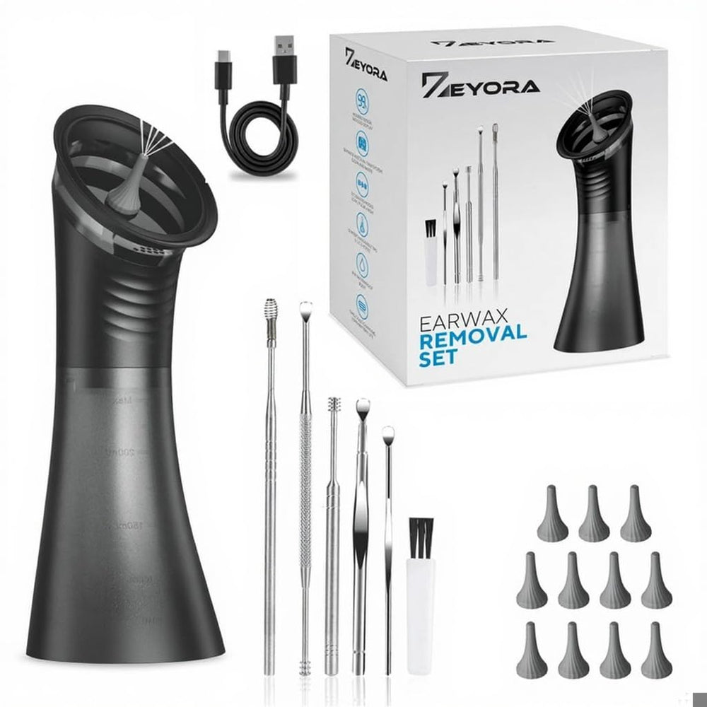 ZEYORA Ear Wax Removal with LED display for precise, real-time cleaning insights.