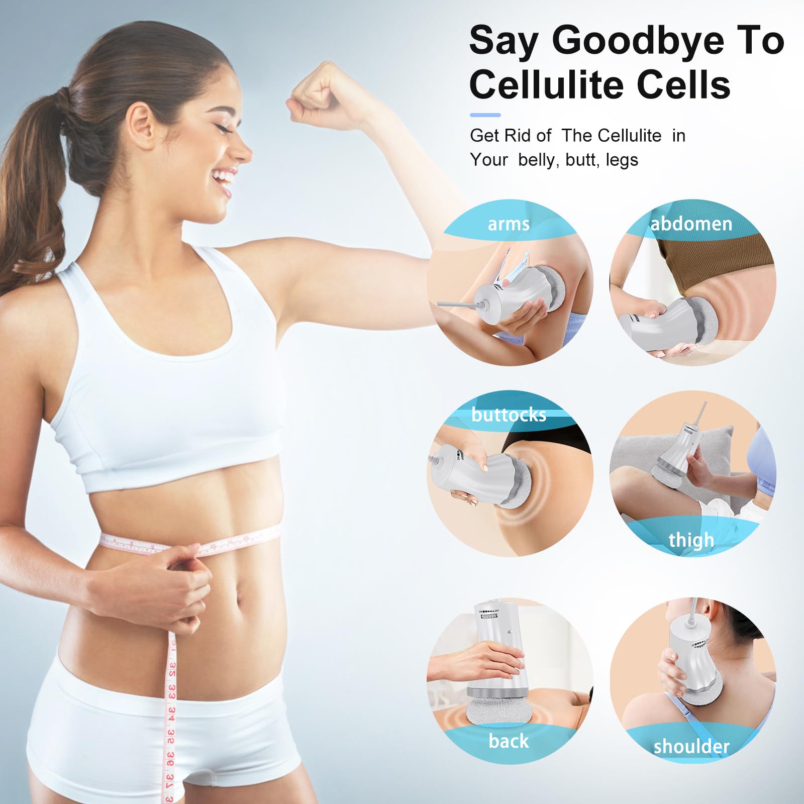 ZhanHao massager on butt area for targeted sculpting
