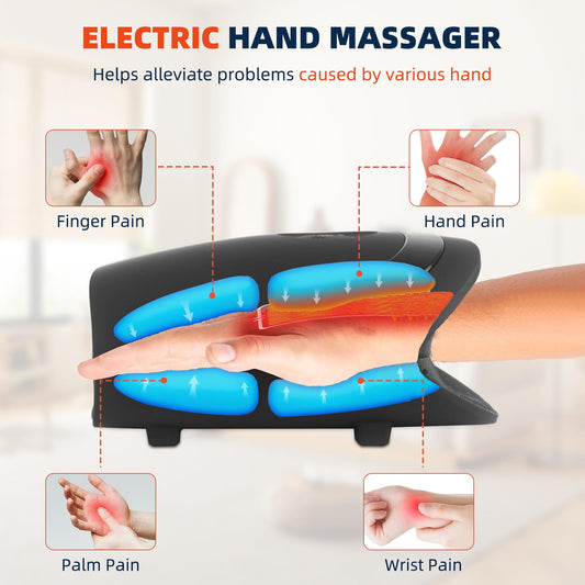 ZhanHao cordless hand massager in sleek design for on-the-go relaxation