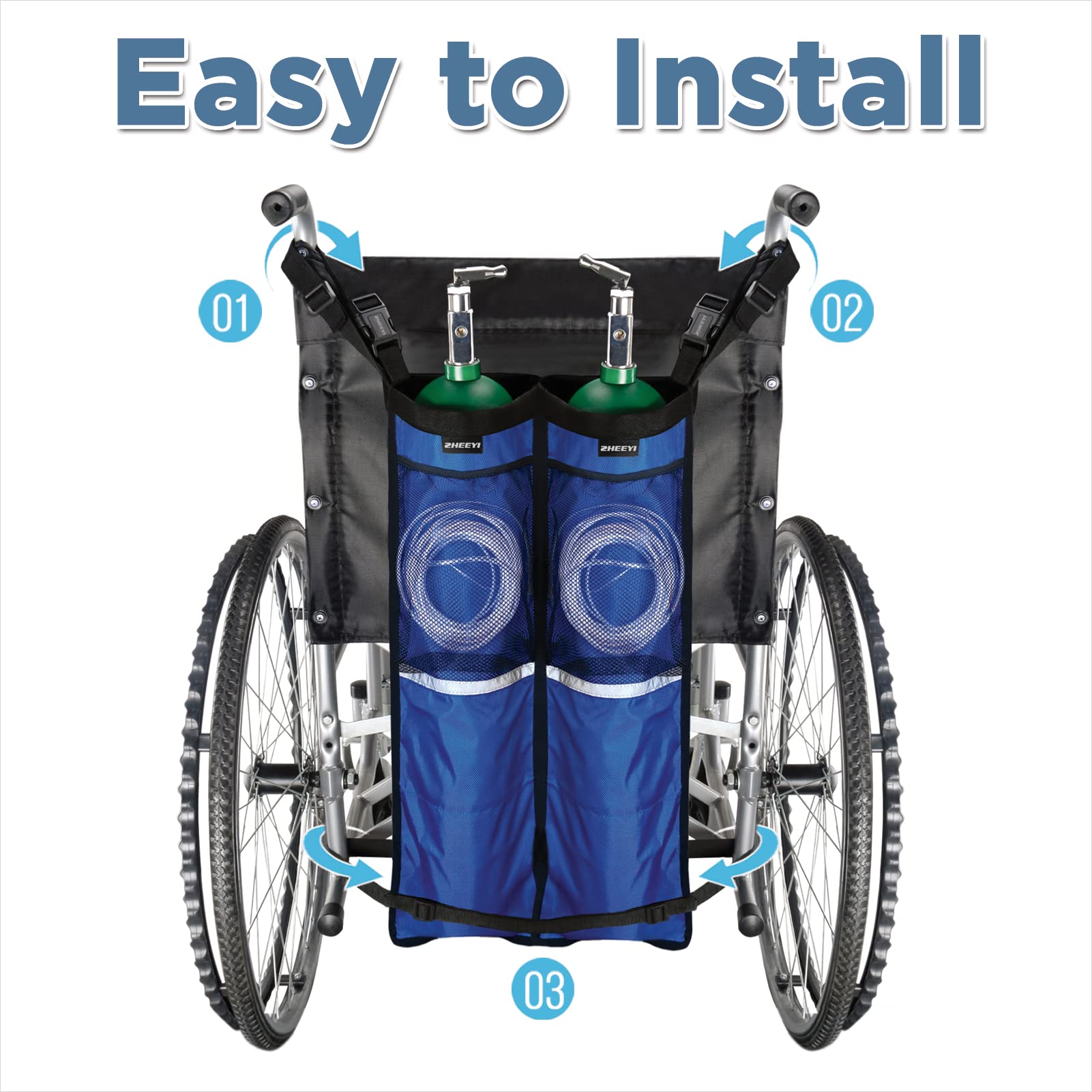 ZHEEYI easy-install clasps ensure a quick, tool-free attachment.
