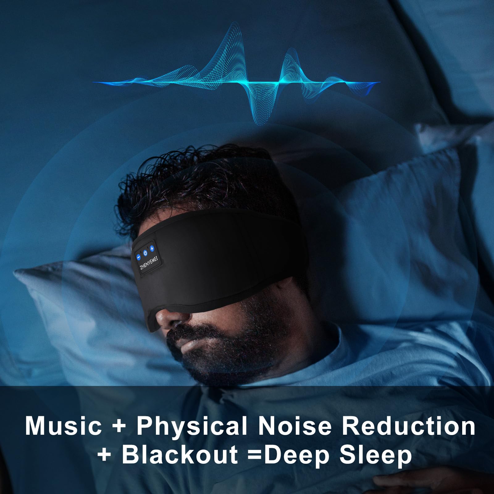 Zhenyemei 100% light-blocking design for deeper, uninterrupted sleep.