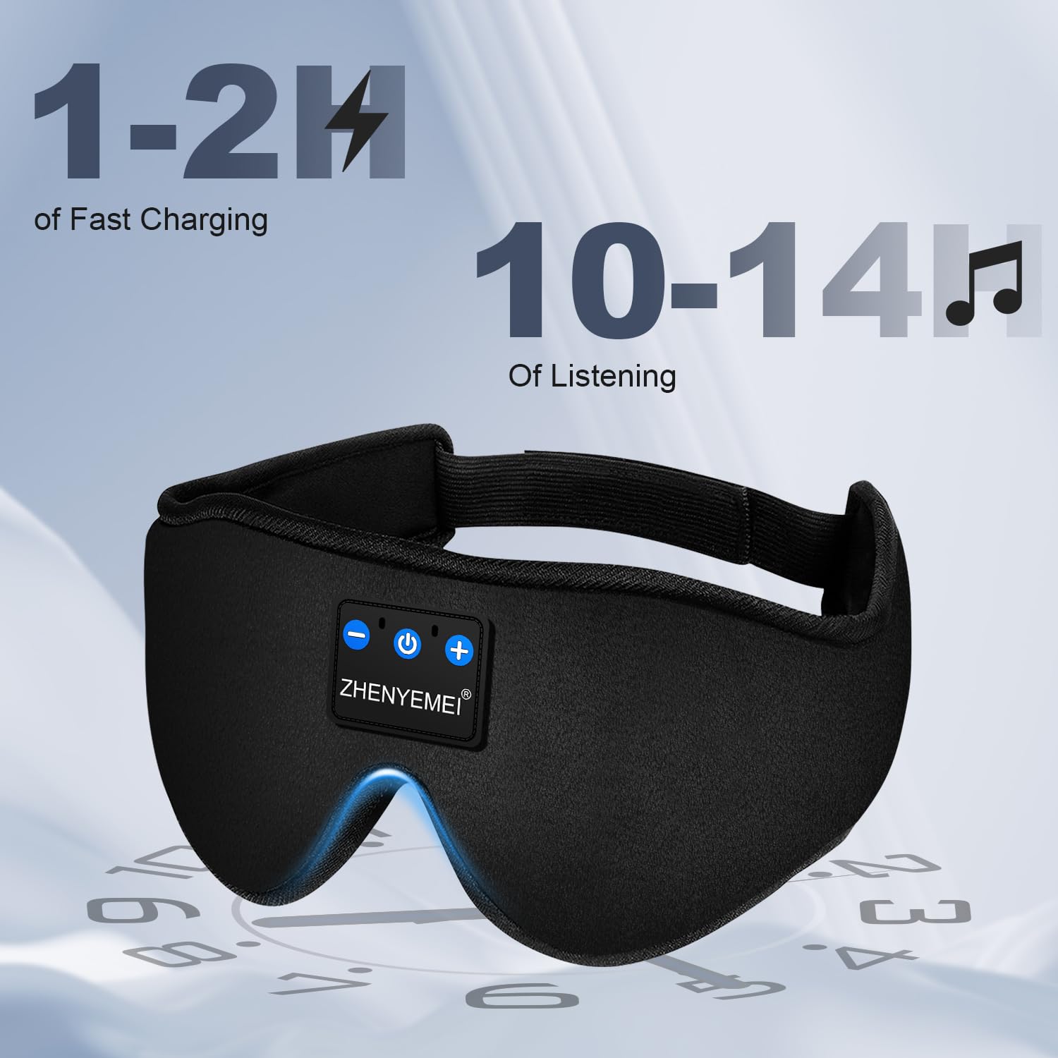 ZHENYEMEI long battery life supports travel, meditation, and overnight listening.
