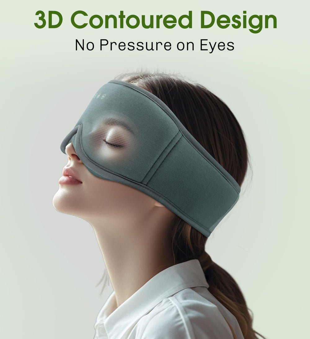 ZHENYEMEI 3D contoured mask reduces light gaps for restful sleep.