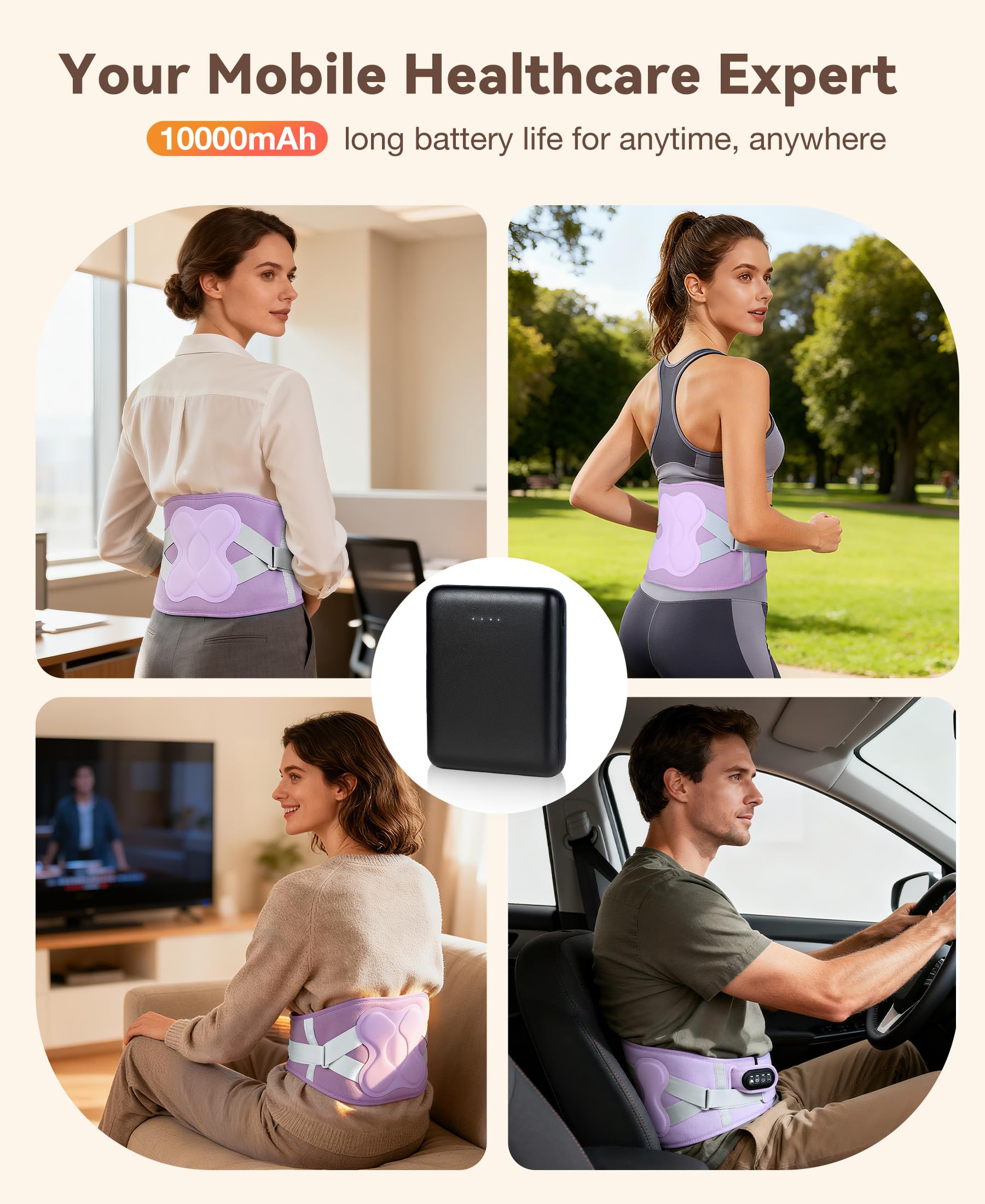 ZHENYEMEI adjustable waist band fits a wide range of waists