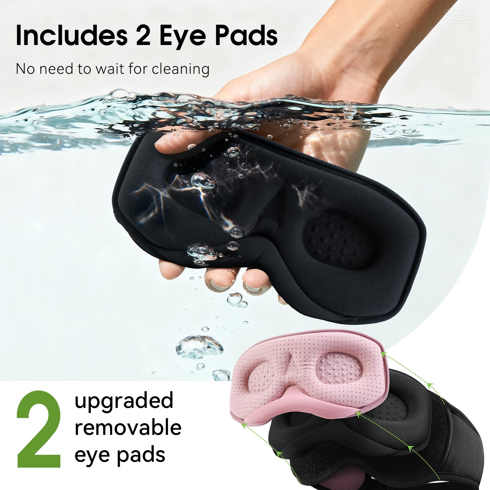 ZHENYEMEI all-in-one sleep headphones ideal for naps and travel.