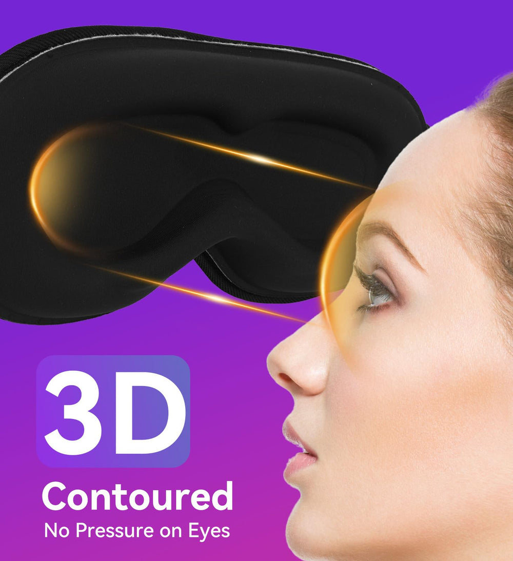 ZHENYEMEI Breathable Eye Mask keeps skin dry and comfy.