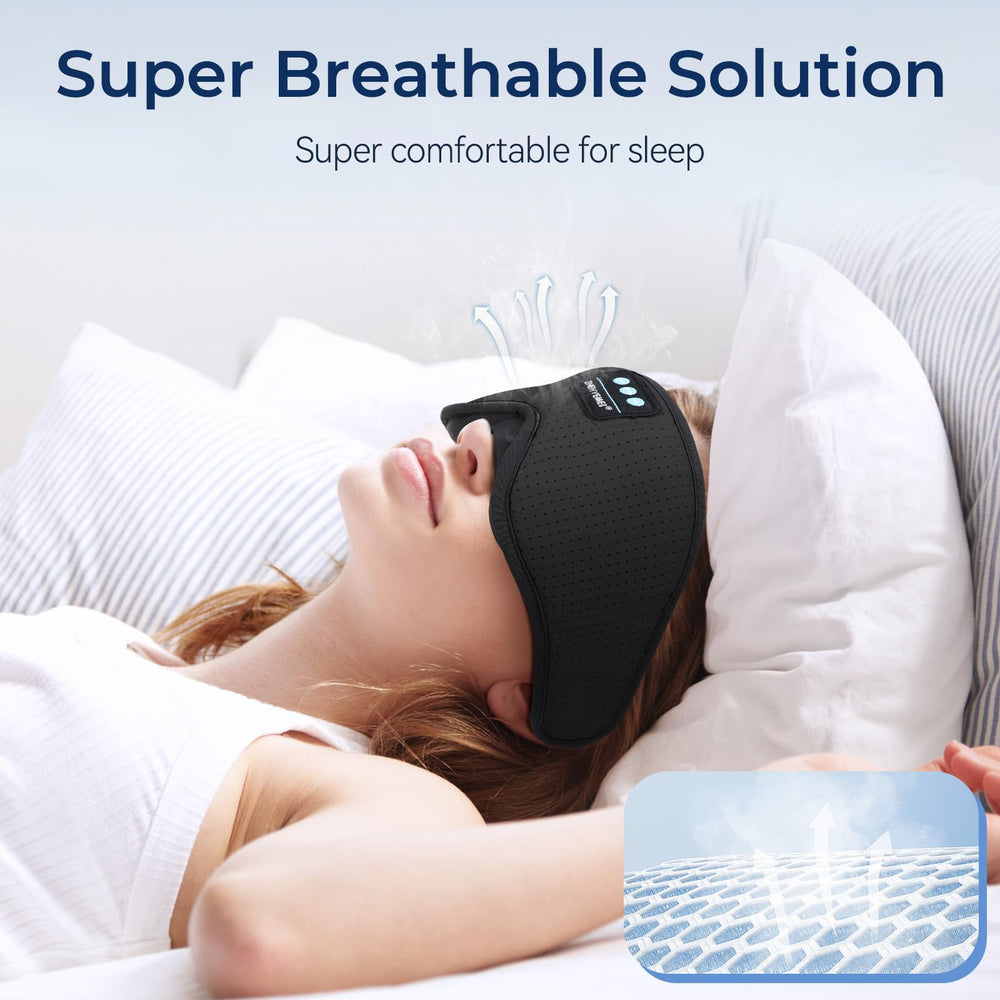 ZHENYEMEI 3D design blocks light for total darkness and eye comfort