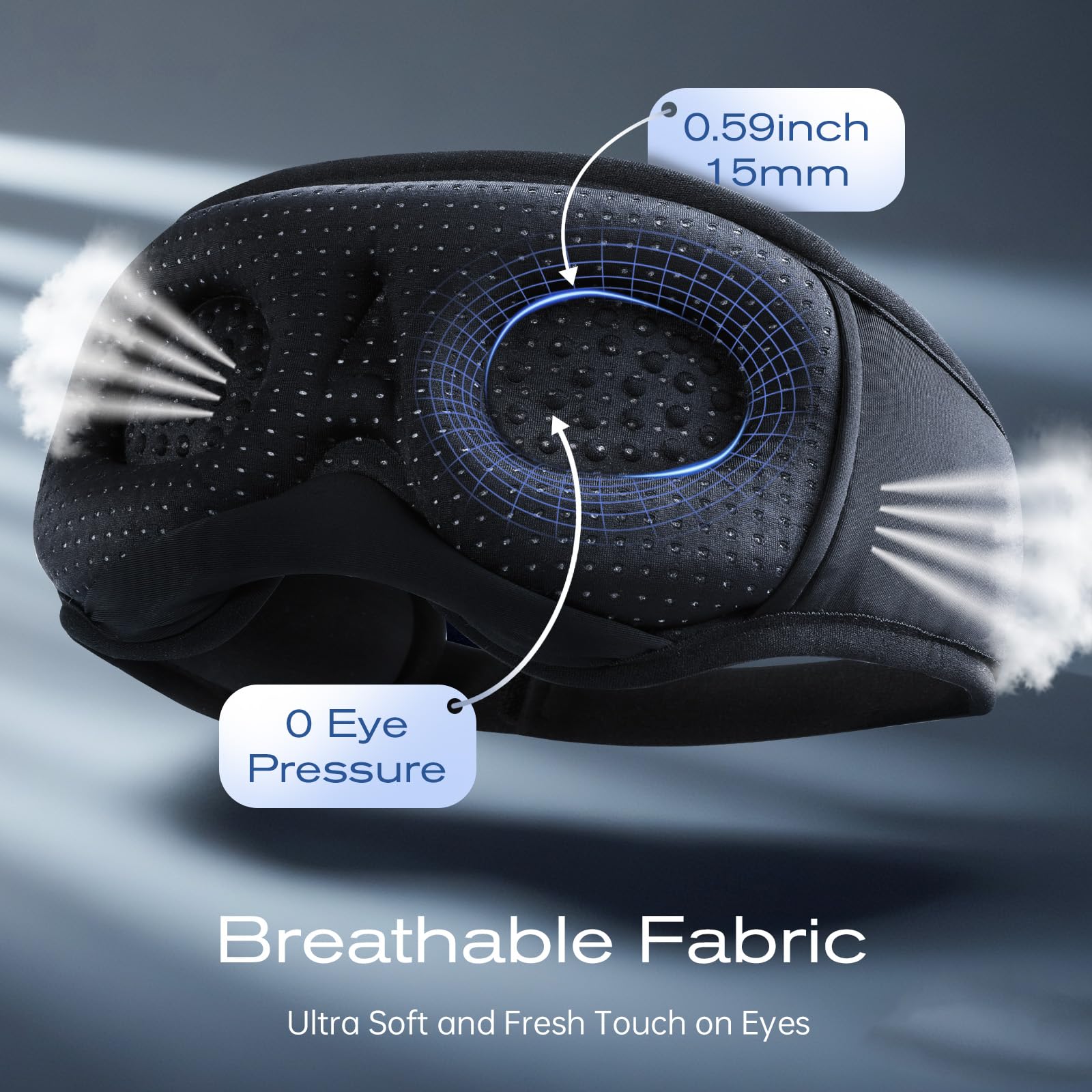 ZHENYEMEI memory foam padding with soft, breathable fabric.