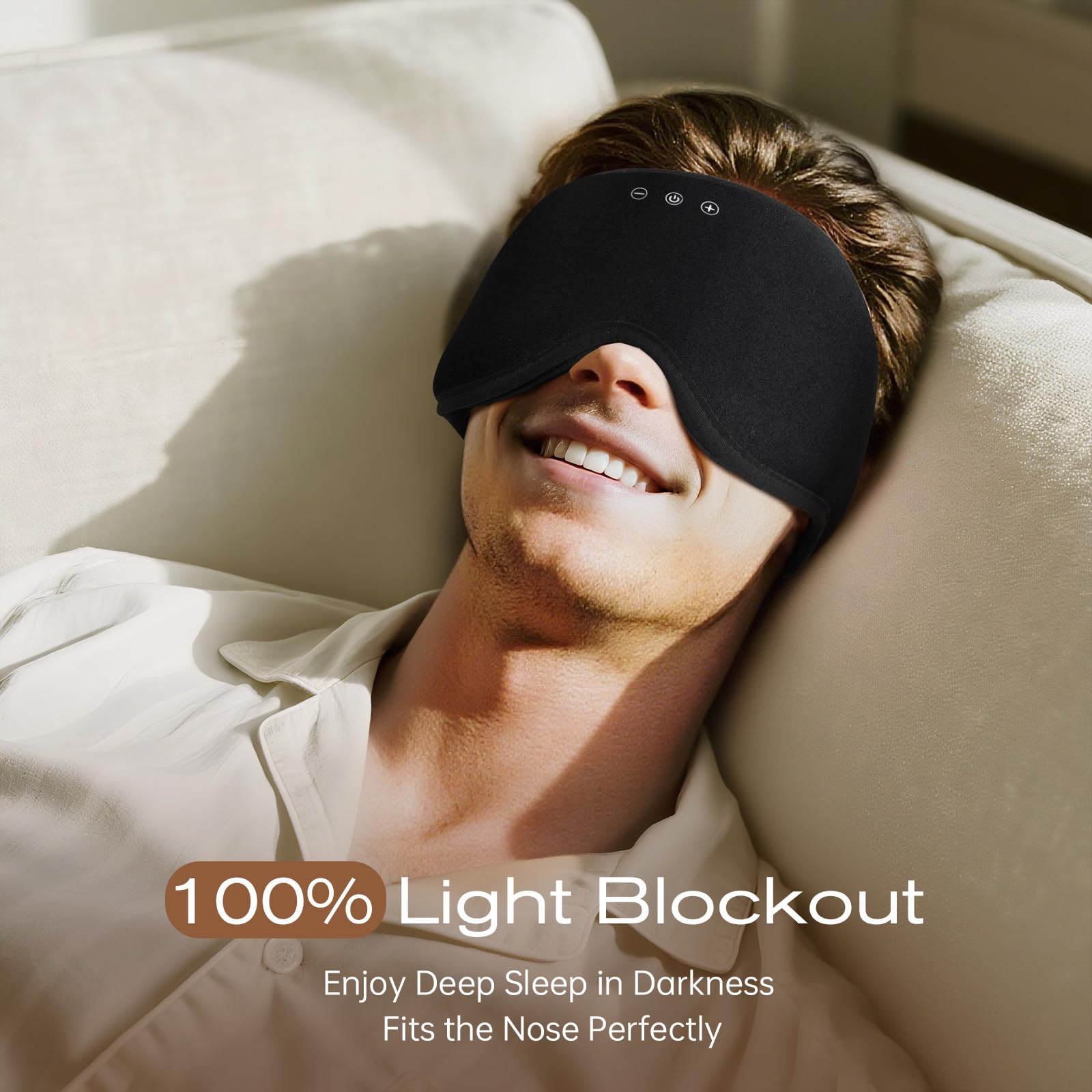 ZHENYEMEI silk eye mask blocks light for deep, undisturbed sleep