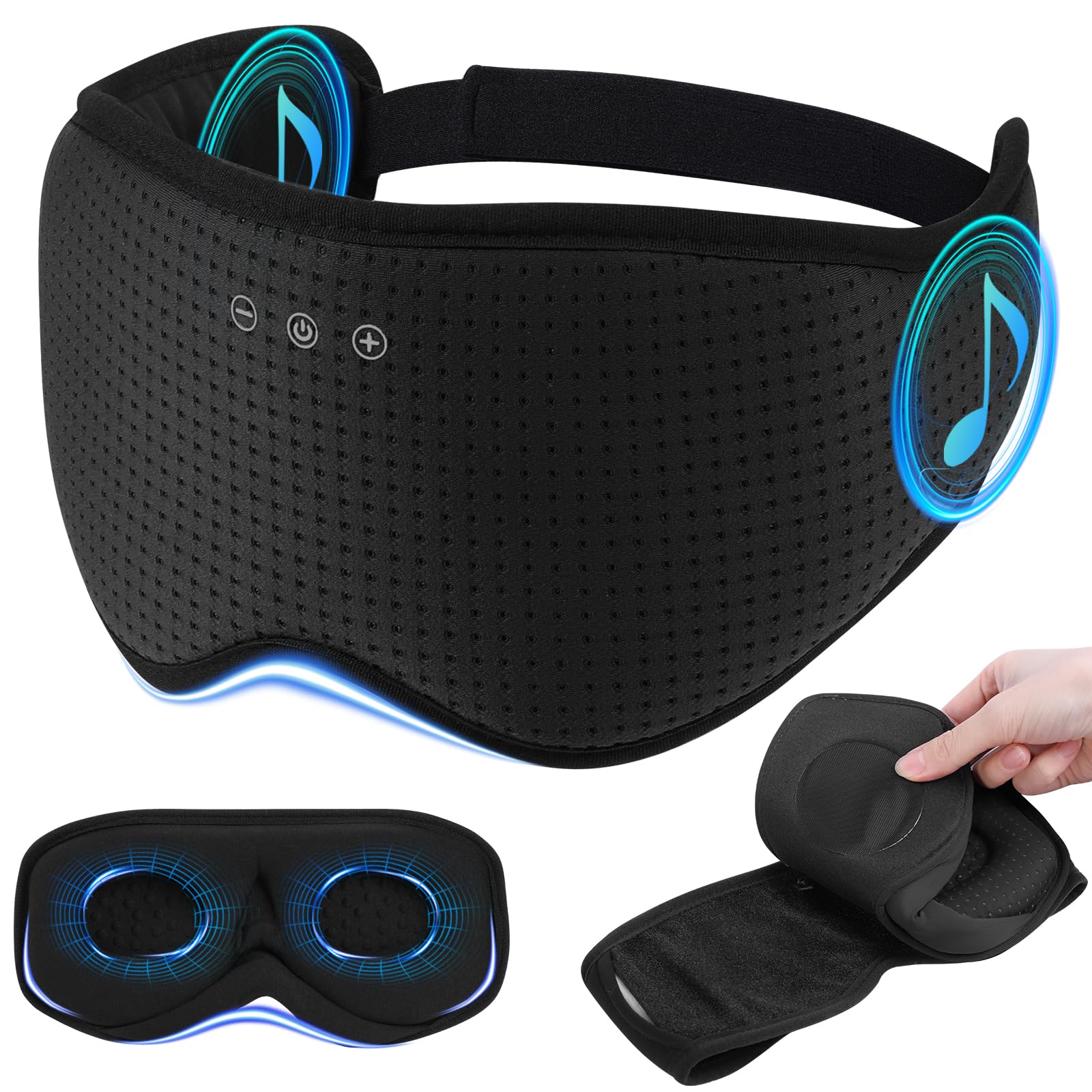 ZHENYEMEI sleep mask with face-fit design for comfortable light blocking during travel