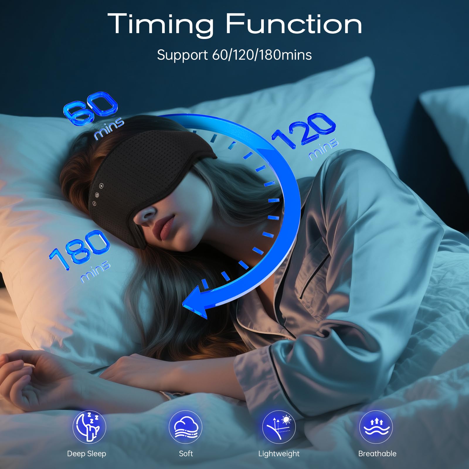 ZHENYEMEI nose-block design enhances light blocking for darker sleep