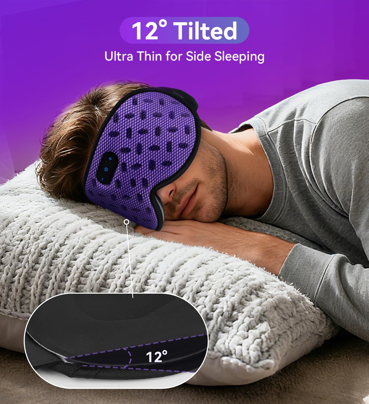 ZHENYEMEI Sleep Mask Removable Cup enables easy cleaning.