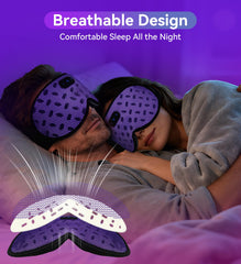 ZHENYEMEI Sleep Mask 3D Zero Pressure protects eyes and lashes.