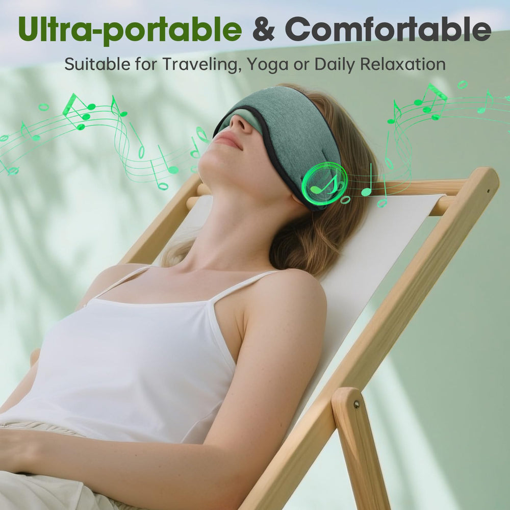 ZHENYEMEI travel-friendly mask reduces light during flights and commutes