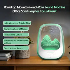 Zhmmmlgj Raindrop aroma diffuser adds gentle scents to your routine.