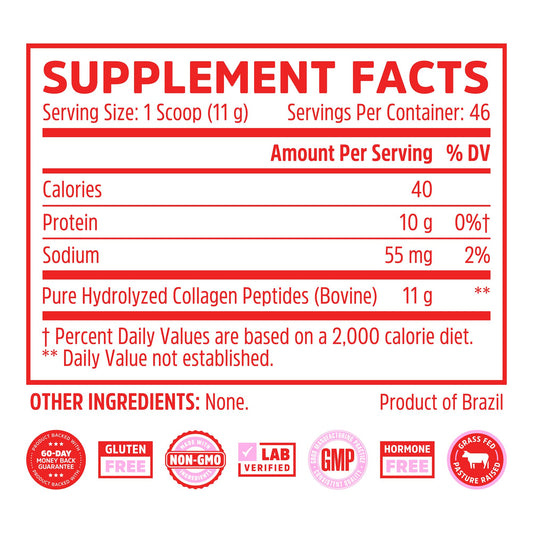 Zhou Collagen Peptides scoop beside the jar for daily use
