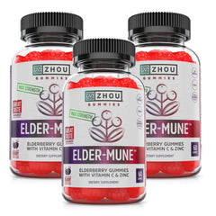 ZHOU Elder-Mune bottle front showing the immune-support formula
