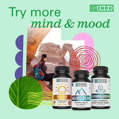 ZHOU Label close-up with transparent nutrition facts.