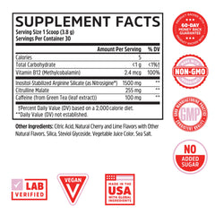 ZHOU Lite Up Xtra cherry limeade tub label highlights sugar-free, plant-based formula