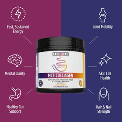 ZHOU MCT Collagen Vanilla powder texture close-up