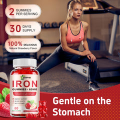ZHPHK daily-use iron gummies visual showcasing convenient chewy routine