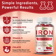 Fresh cherries beside gummies emphasize the cherry flavor