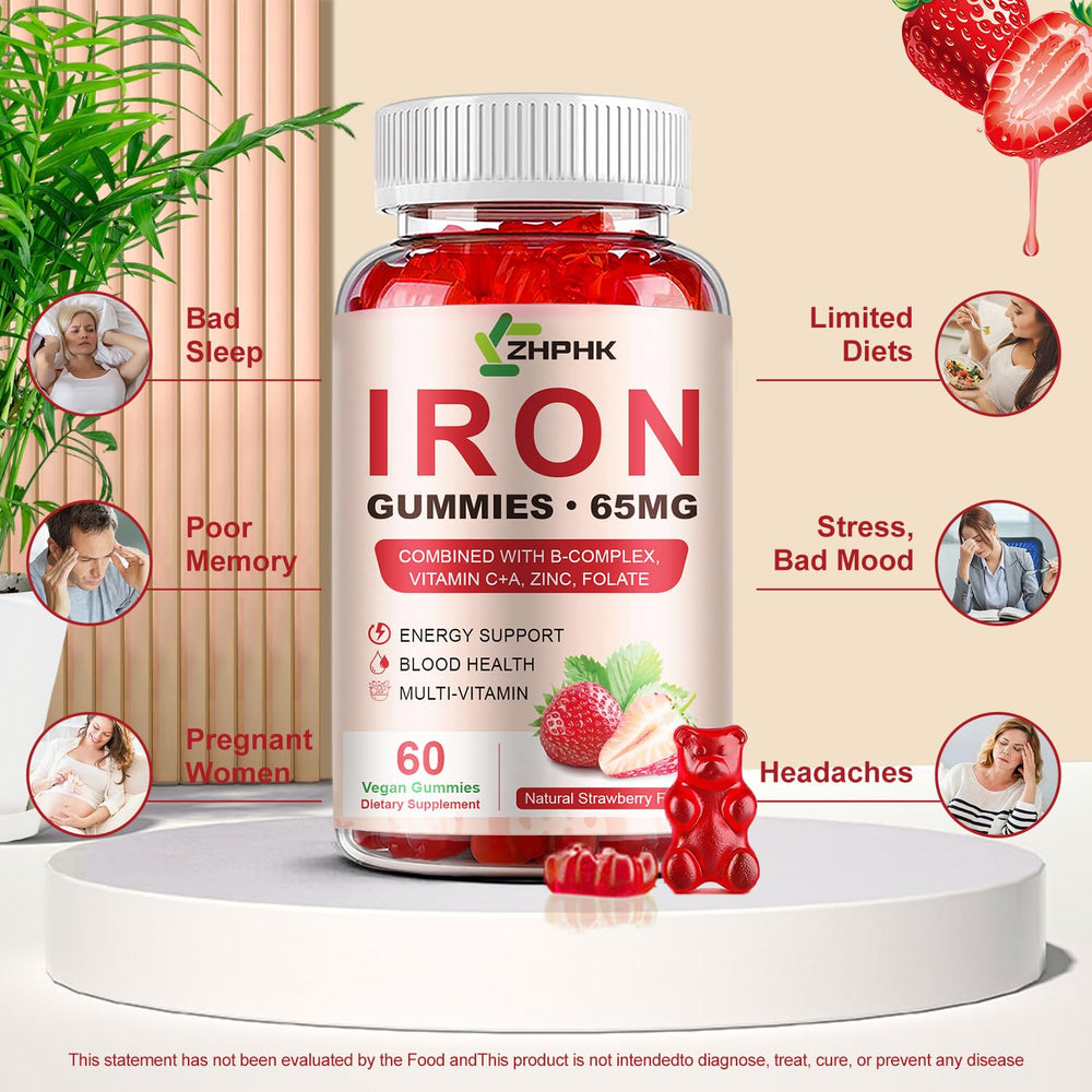 ZHPHK iron gummies loved by kids and adults alike.